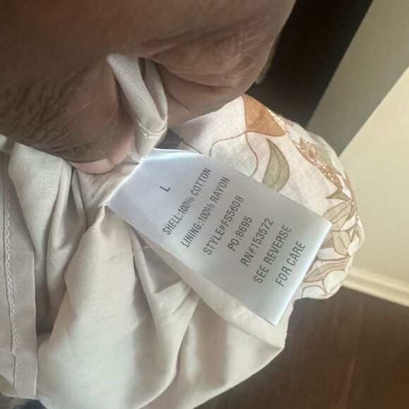 BOHME Floral Tiered Midi Skirt L - Picture 8 of 8